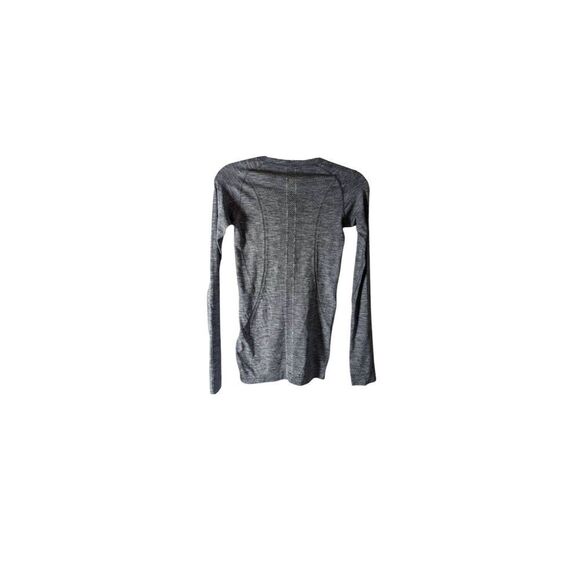 LULULEMON ATHLETICA Swiftly Tech Long Sleeve in Heathered Slate Size 4 - Picture 5 of 6